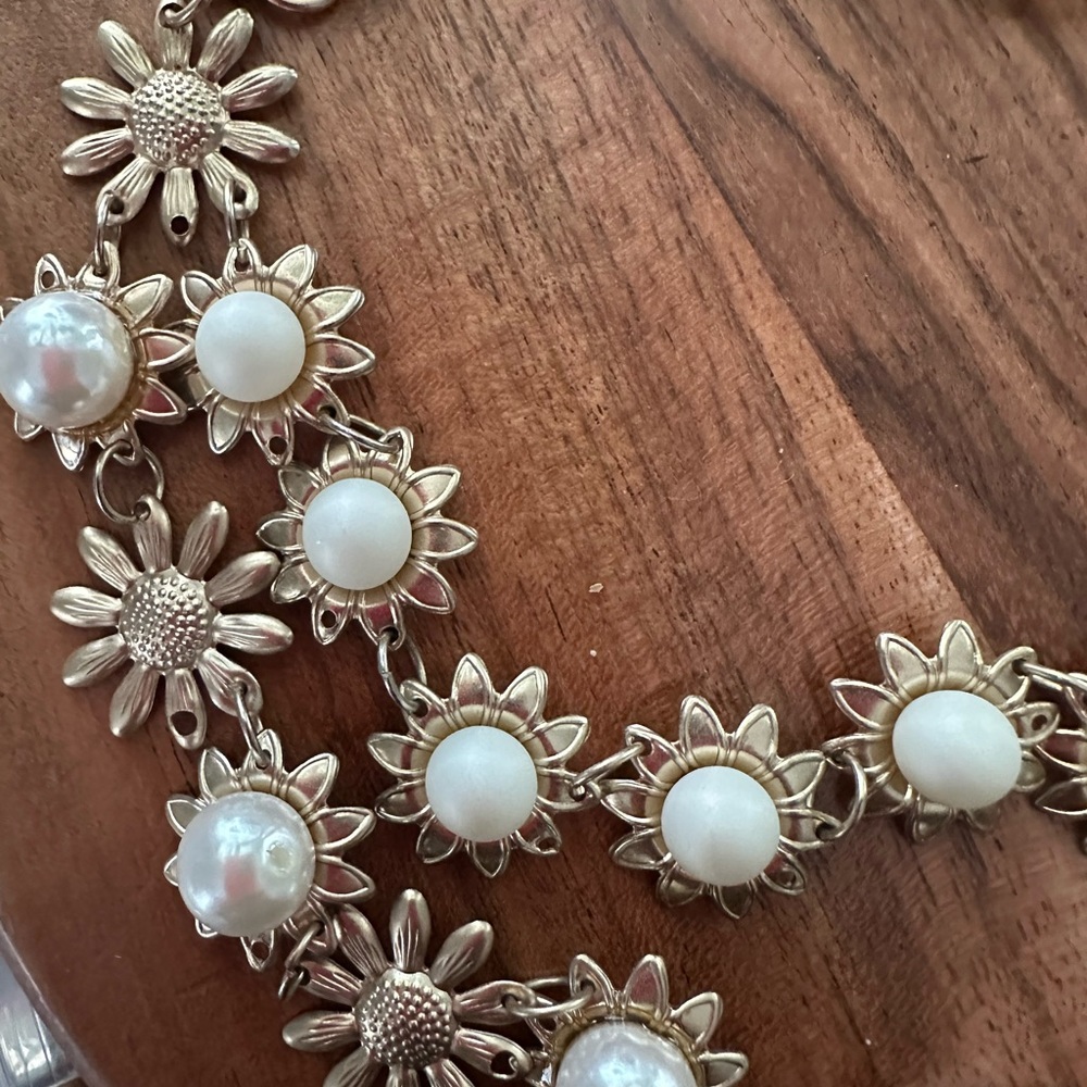 JEWELRY▪️pearl flower choker
